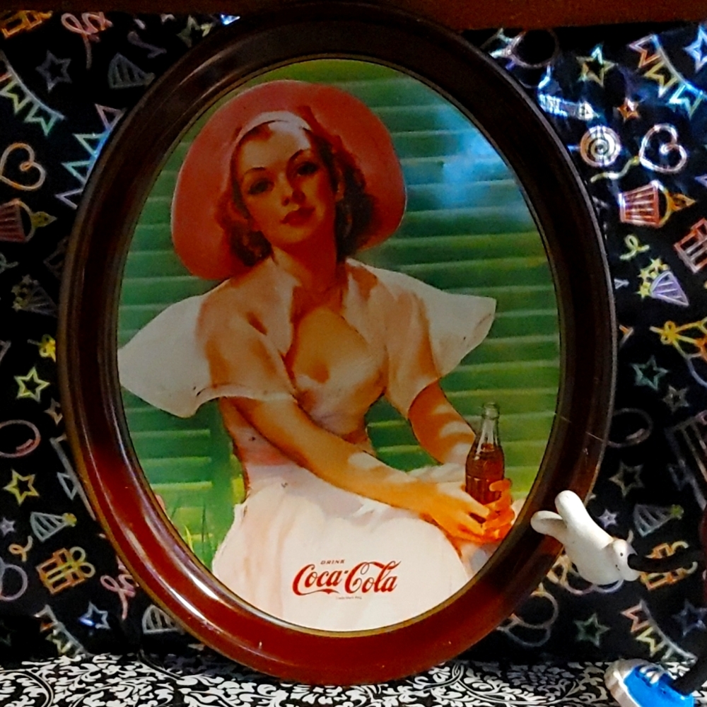 Vintage coca cola serving plate